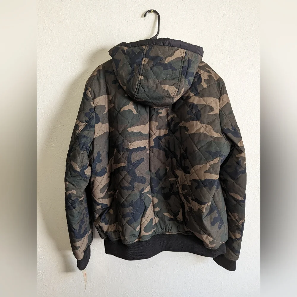 NWT Levi's Men's Camo Insulated Hooded Jacket Size L - Picture 11 of 12